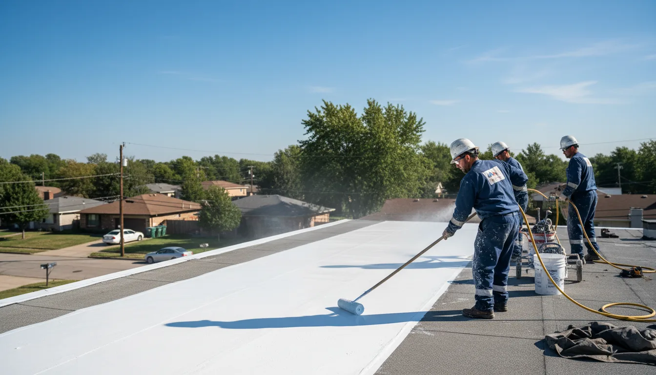 Commercial roof coating in Wilton, CT near me